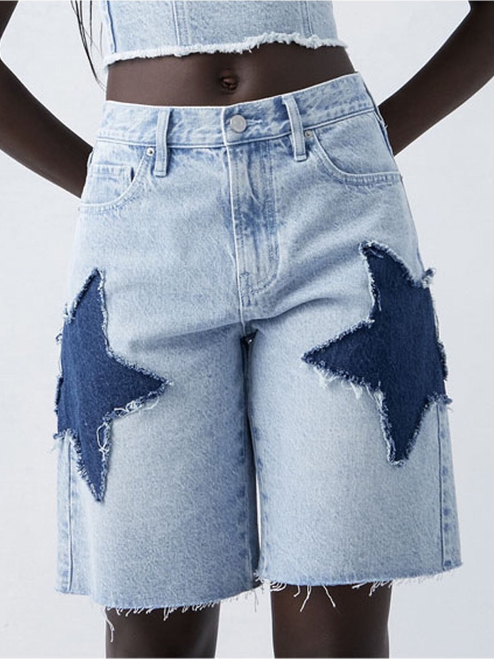 Denim Star jorts - Light Blue